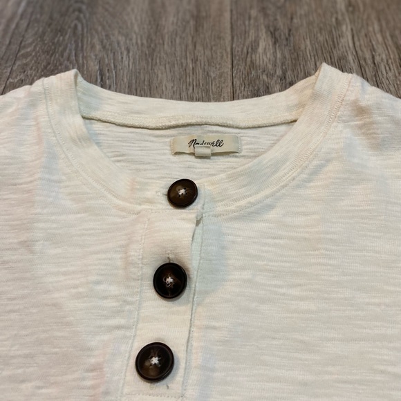 Madewell cropped cream top size medium - Picture 4 of 4